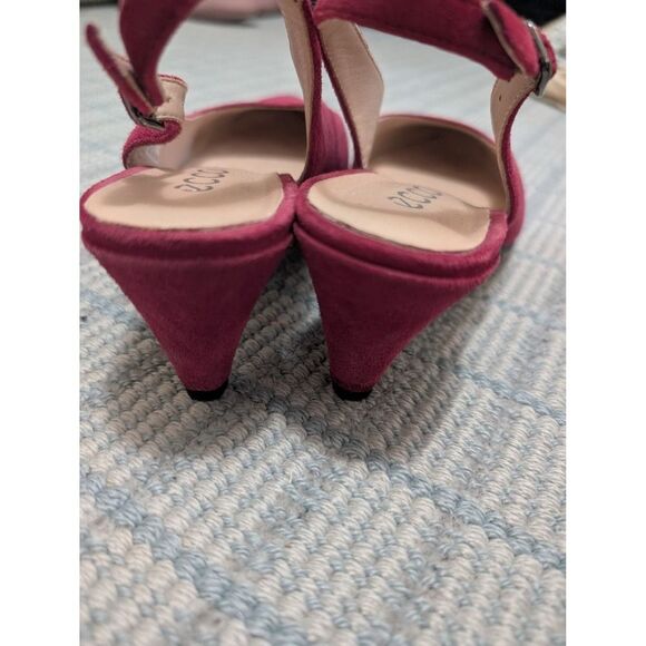 Ecco Women's Shape 45 Pointy Sleek Shoes Slingback Heels Raspberry Size 7 - Picture 6 of 6